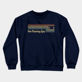 The Flaming Lips Cassette Stripes Crewneck Sweatshirt